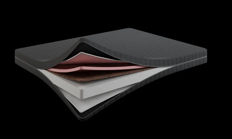 Prierez matraca Coco Memory Foam: pamäťová pena, kokos a pena